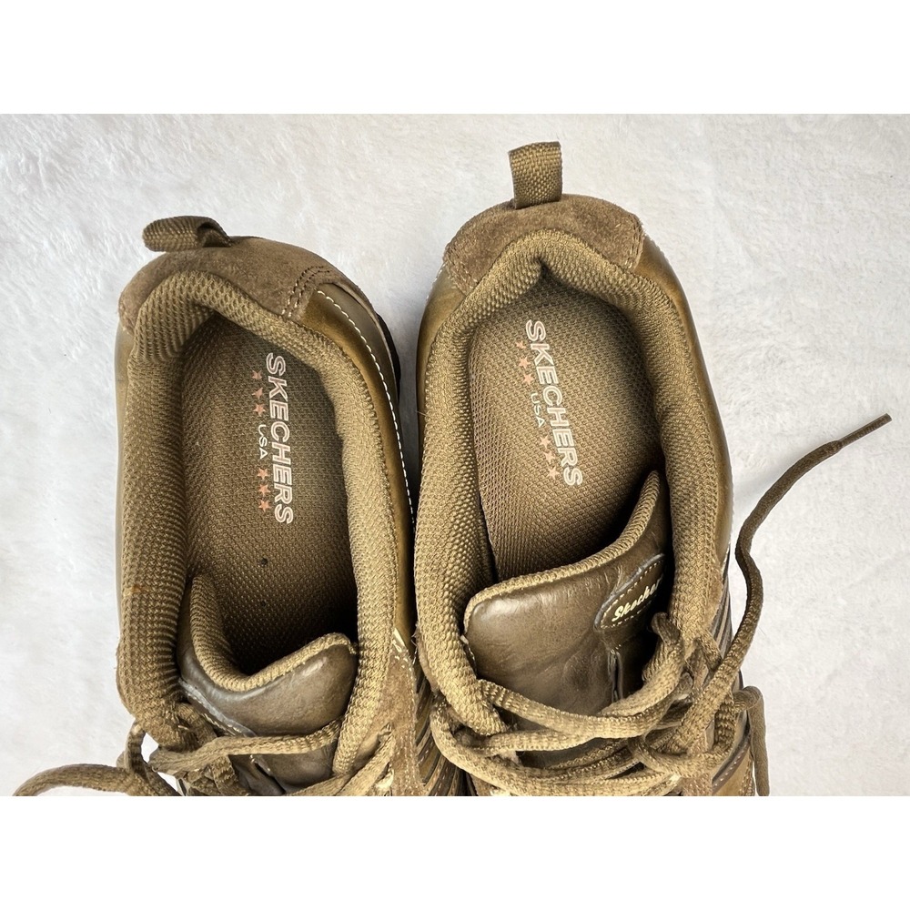 SKECHERS  Womens Bikers Trooper Walking Athletic Shoes Sz 7.5 Brown 47844 - Picture 8 of 8